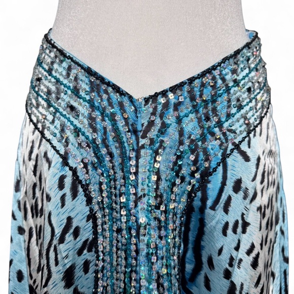 blue cheetah print prom dress Amarra 89399 Prom Dress - Leopard Print